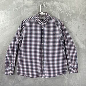 Peter Manning NYC Shirt men's 2X Button Down Plaid Long Sleeve Casual Cotton